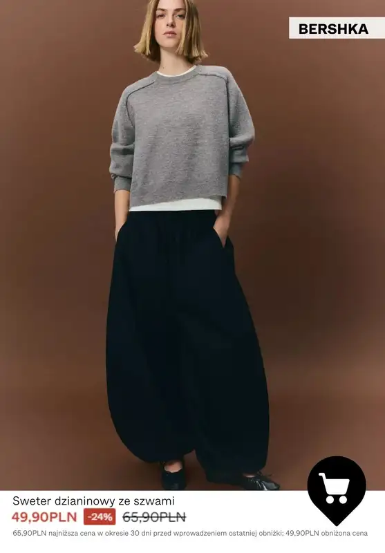 Bershka - gazetka promocyjna Swetry damskie na PROMOCJI od poniedziałku 26.01  - strona 8