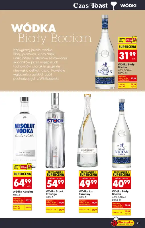 Biedronka - gazetka promocyjna Oferta alkoholowa od poniedziałku 26.01 do soboty 07.02 - strona 21