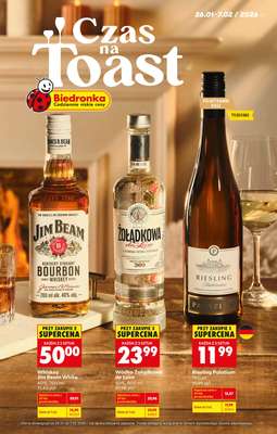 Biedronka - gazetka promocyjna Oferta alkoholowa od poniedziałku 26.01 do soboty 07.02