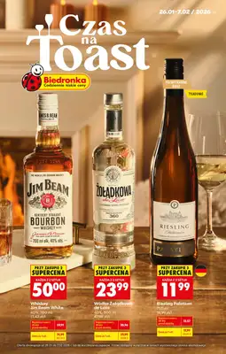 Biedronka - gazetka promocyjna Oferta alkoholowa od poniedziałku 26.01 do soboty 07.02