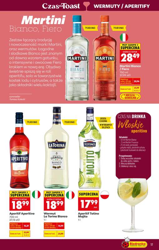 Biedronka - gazetka promocyjna Oferta alkoholowa od poniedziałku 26.01 do soboty 07.02 - strona 17