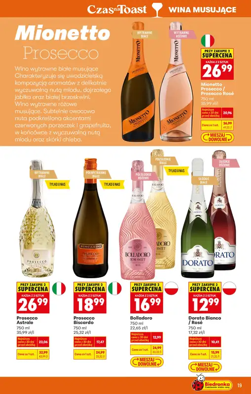Biedronka - gazetka promocyjna Oferta alkoholowa od poniedziałku 26.01 do soboty 07.02 - strona 19