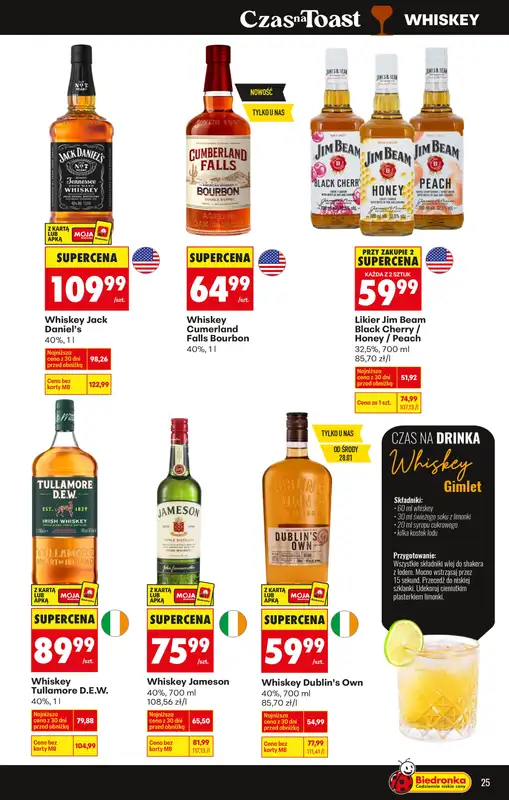 Biedronka - gazetka promocyjna Oferta alkoholowa od poniedziałku 26.01 do soboty 07.02 - strona 25