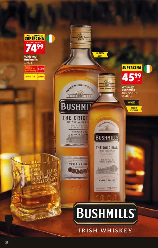 Biedronka - gazetka promocyjna Oferta alkoholowa od poniedziałku 26.01 do soboty 07.02 - strona 24