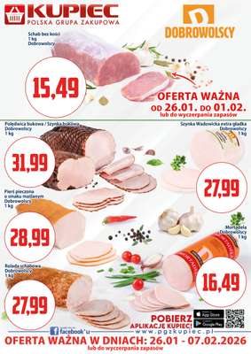 Kupiec - gazetka promocyjna Oferta plakatowa od poniedziałku 26.01 do soboty 07.02