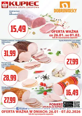 Kupiec - gazetka promocyjna Oferta plakatowa od poniedziałku 26.01 do soboty 07.02