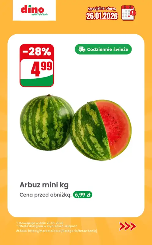 Dino - gazetka promocyjna Specjalna oferta na 26.01.2026 - promocje spoza gazetki od poniedziałku 26.01 do poniedziałku 26.01 - strona 2