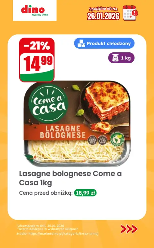 Dino - gazetka promocyjna Specjalna oferta na 26.01.2026 - promocje spoza gazetki od poniedziałku 26.01 do poniedziałku 26.01 - strona 10