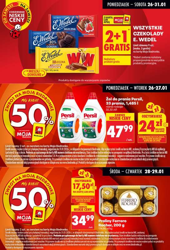 Biedronka - gazetka promocyjna Biedronkowe oszczędności od poniedziałku 26.01 do środy 28.01 - strona 6