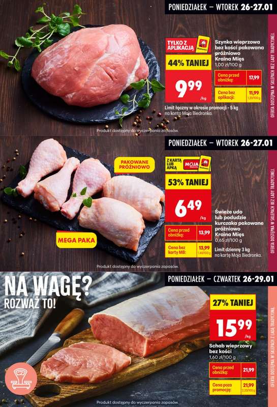 Biedronka - gazetka promocyjna Biedronkowe oszczędności od poniedziałku 26.01 do środy 28.01 - strona 4