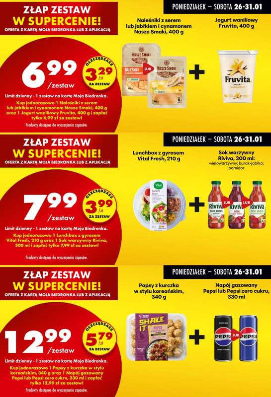 Biedronka - gazetka promocyjna Biedronkowe oszczędności od poniedziałku 26.01 do środy 28.01 - strona 8
