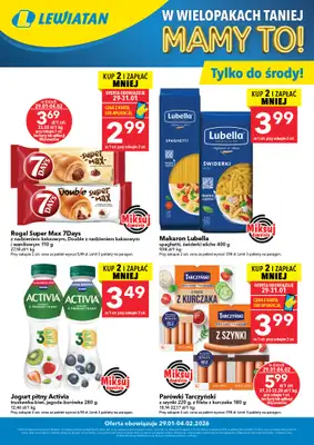 LEWIATAN - gazetka promocyjna Kupuj i zyskaj więcej od czwartku 29.01 do środy 04.02