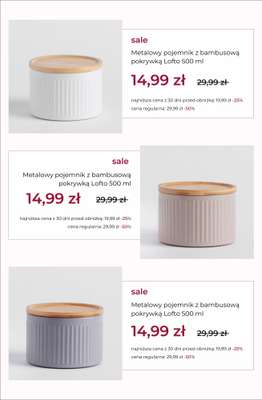 Metalowy pojemnik z bambusową pokrywką Lofo 500 ml