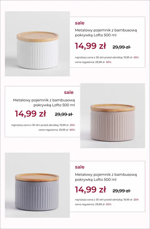 home&you - gazetka promocyjna SALE: kuchnia i jadalnia do -90% od poniedziałku 26.01 do poniedziałku 02.02 - strona 3