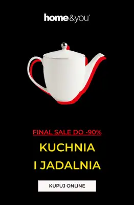 home&you - gazetka promocyjna SALE: kuchnia i jadalnia do -90% od poniedziałku 26.01 do poniedziałku 02.02