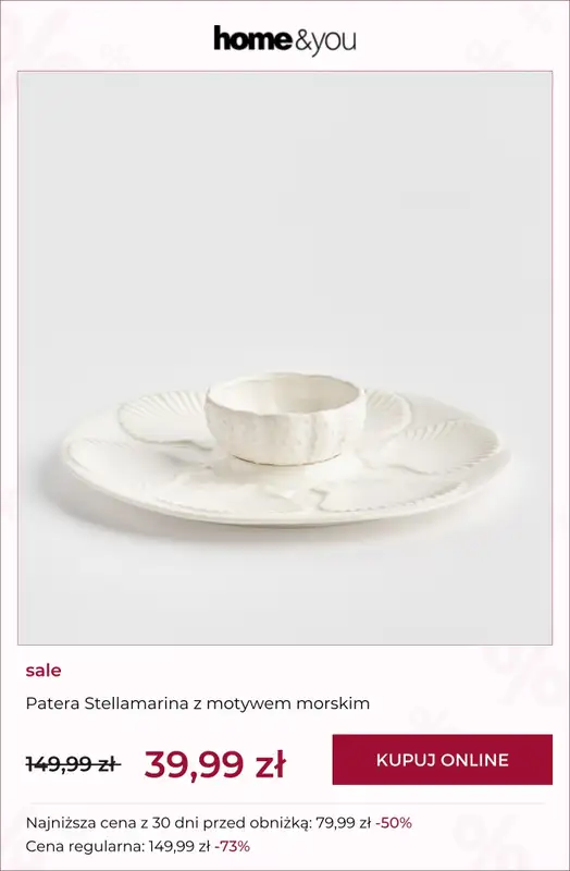 home&you - gazetka promocyjna SALE: kuchnia i jadalnia do -90% od poniedziałku 26.01 do poniedziałku 02.02 - strona 10