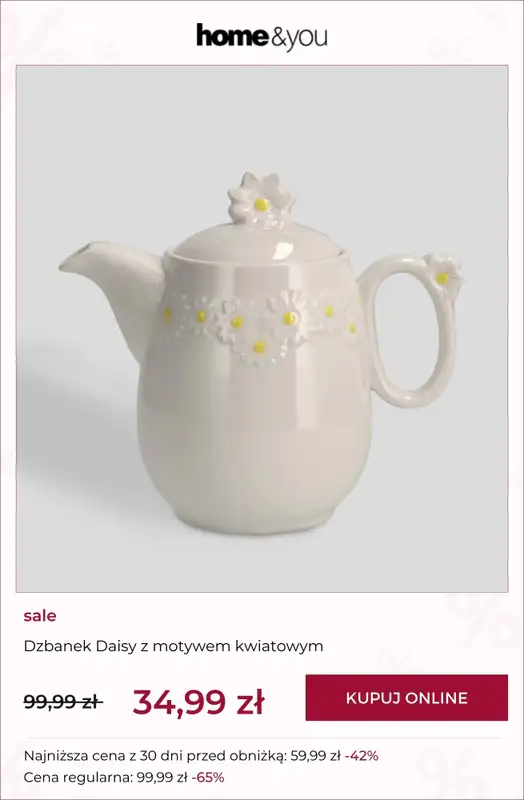 home&you - gazetka promocyjna SALE: kuchnia i jadalnia do -90% od poniedziałku 26.01 do poniedziałku 02.02 - strona 9