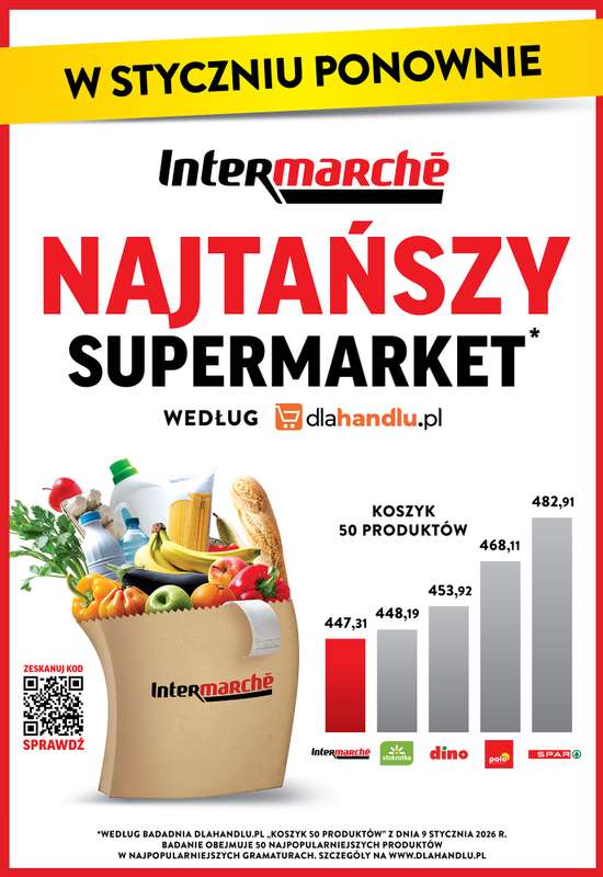Intermarche - gazetka promocyjna Najtańszy supermarket  do soboty 28.02