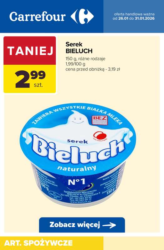 Carrefour - gazetka promocyjna Produkty na KANAPKI - promocje od wtorku 27.01 do soboty 31.01 - strona 9