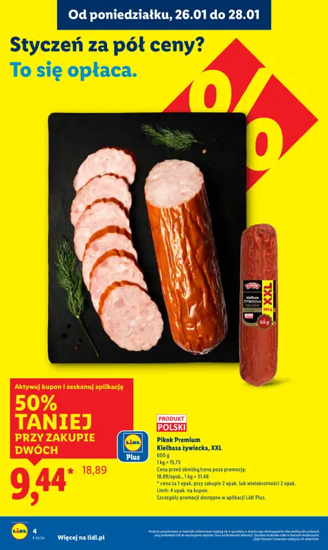 Lidl - gazetka promocyjna Oferta od poniedziałku od poniedziałku 26.01 do środy 28.01 - strona 4