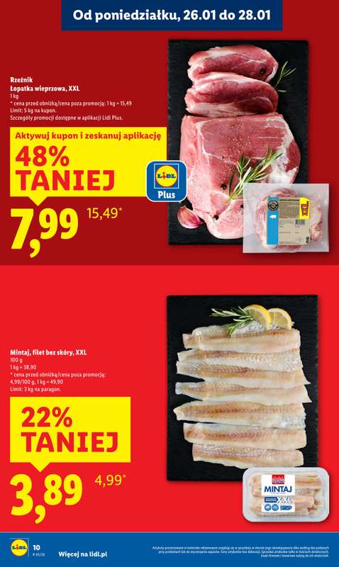 Lidl - gazetka promocyjna Oferta od poniedziałku od poniedziałku 26.01 do środy 28.01 - strona 10