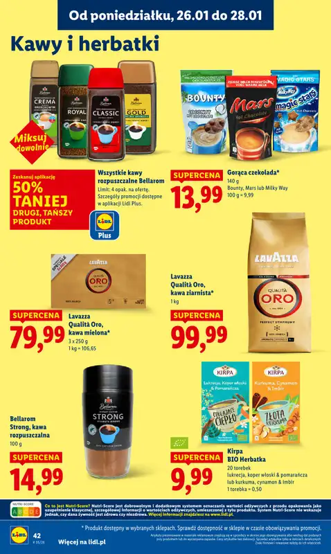 Lidl - gazetka promocyjna Oferta od poniedziałku od poniedziałku 26.01 do środy 28.01 - strona 42