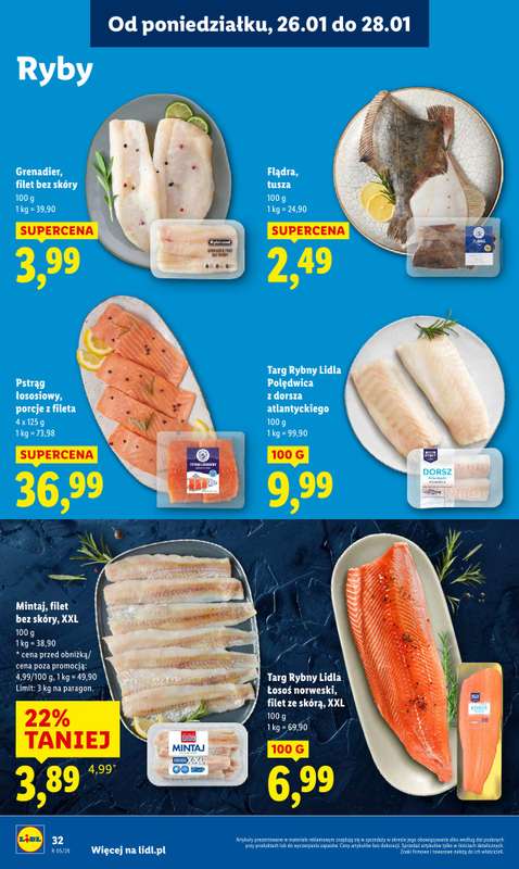 Lidl - gazetka promocyjna Oferta od poniedziałku od poniedziałku 26.01 do środy 28.01 - strona 32