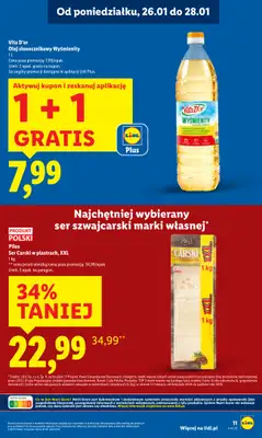 Lidl - gazetka promocyjna Oferta od poniedziałku od poniedziałku 26.01 do środy 28.01 - strona 11
