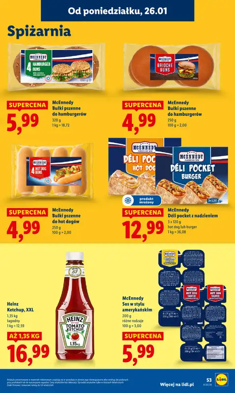 Lidl - gazetka promocyjna Oferta od poniedziałku od poniedziałku 26.01 do środy 28.01 - strona 53