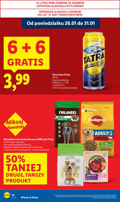 Lidl - gazetka promocyjna Oferta od poniedziałku od poniedziałku 26.01 do środy 28.01 - strona 16