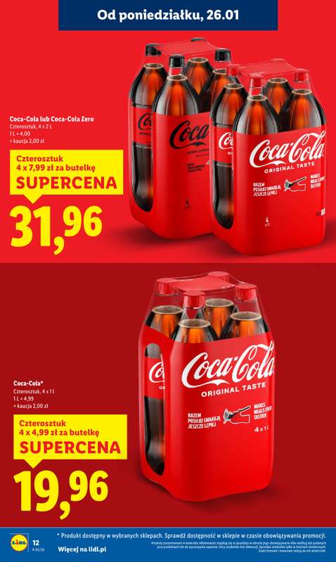 Lidl - gazetka promocyjna Oferta od poniedziałku od poniedziałku 26.01 do środy 28.01 - strona 12