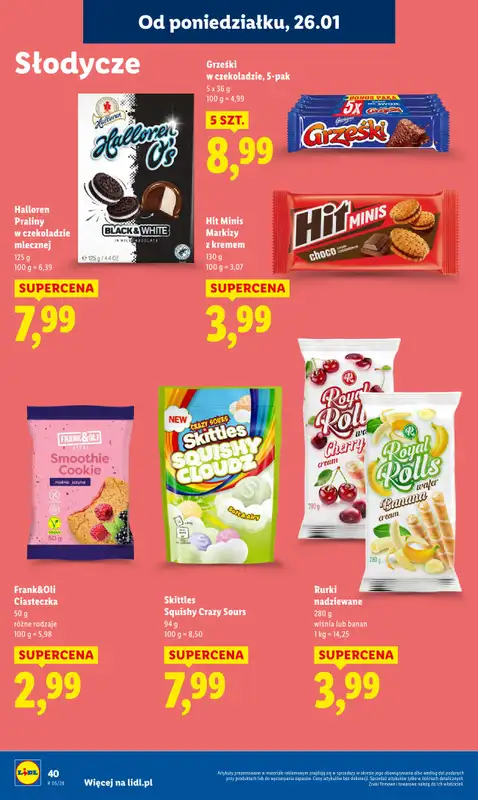 Lidl - gazetka promocyjna Oferta od poniedziałku od poniedziałku 26.01 do środy 28.01 - strona 40