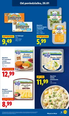 Lidl - gazetka promocyjna Oferta od poniedziałku od poniedziałku 26.01 do środy 28.01 - strona 35
