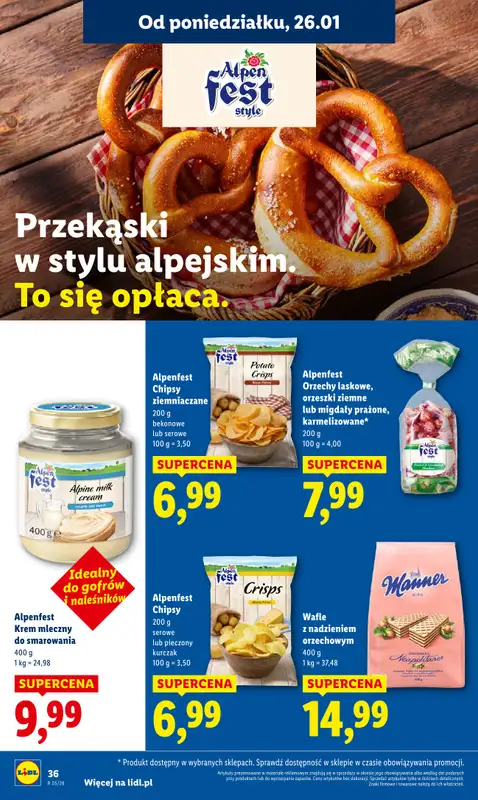 Lidl - gazetka promocyjna Oferta od poniedziałku od poniedziałku 26.01 do środy 28.01 - strona 36