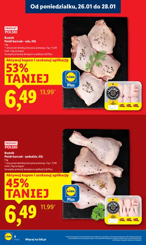 Lidl - gazetka promocyjna Oferta od poniedziałku od poniedziałku 26.01 do środy 28.01 - strona 8