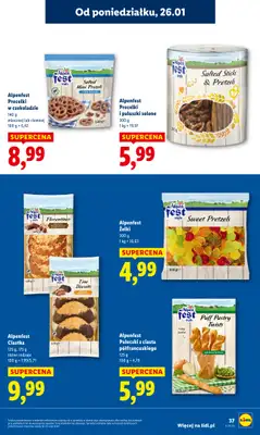 Lidl - gazetka promocyjna Oferta od poniedziałku od poniedziałku 26.01 do środy 28.01 - strona 37