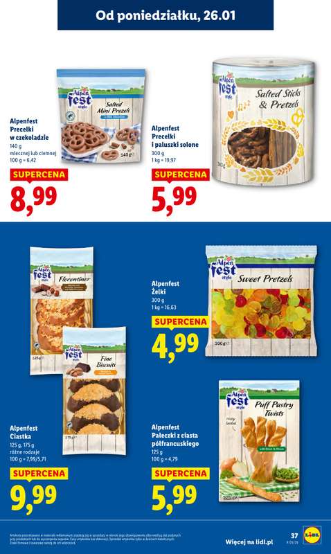 Lidl - gazetka promocyjna Oferta od poniedziałku od poniedziałku 26.01 do środy 28.01 - strona 37