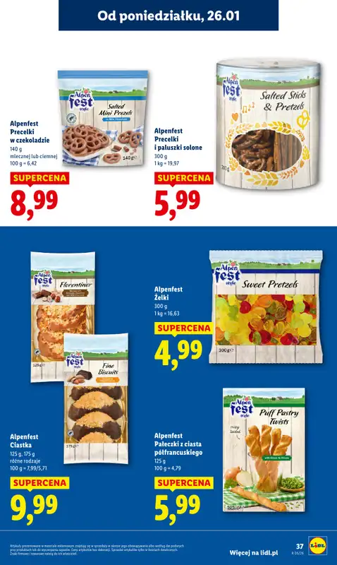 Lidl - gazetka promocyjna Oferta od poniedziałku od poniedziałku 26.01 do środy 28.01 - strona 37