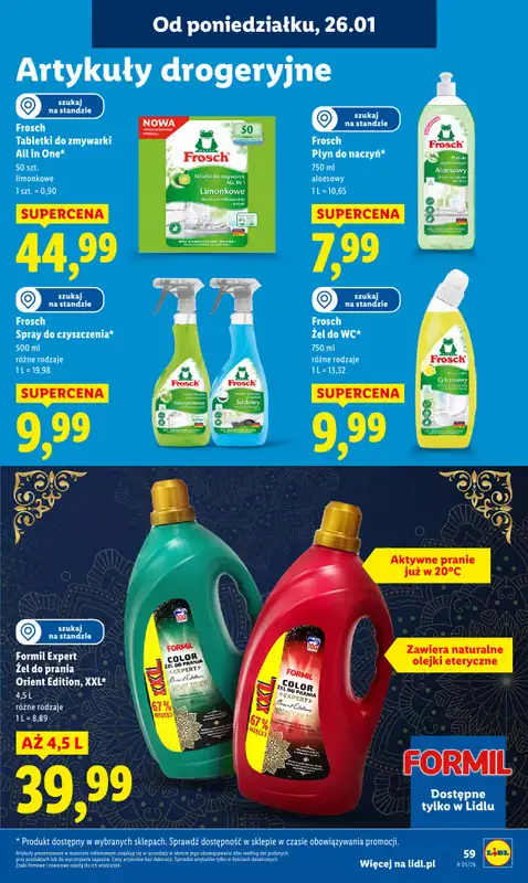 Lidl - gazetka promocyjna Oferta od poniedziałku od poniedziałku 26.01 do środy 28.01 - strona 59