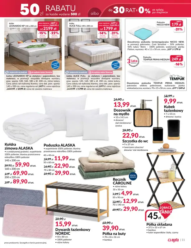 Salony Agata - gazetka promocyjna Gazetka od wtorku 27.01 do piątku 06.02 - strona 11