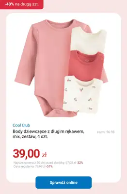 Smyk - gazetka promocyjna -40% na drugą sztukę - łączy się z WYPRZEDAŻĄ! od poniedziałku 26.01 do środy 28.01 - strona 5