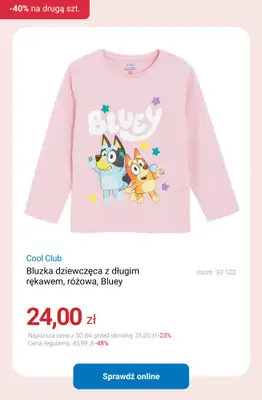 Smyk - gazetka promocyjna -40% na drugą sztukę - łączy się z WYPRZEDAŻĄ! od poniedziałku 26.01 do środy 28.01 - strona 6