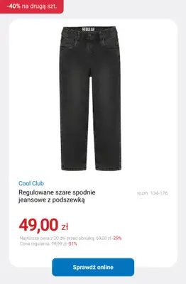 Smyk - gazetka promocyjna -40% na drugą sztukę - łączy się z WYPRZEDAŻĄ! od poniedziałku 26.01 do środy 28.01 - strona 8