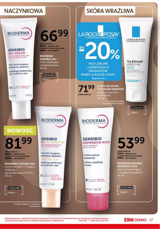 Ziko Dermo - gazetka promocyjna Odbudowa i regeneracja skóry od czwartku 29.01 do środy 11.02 - strona 17