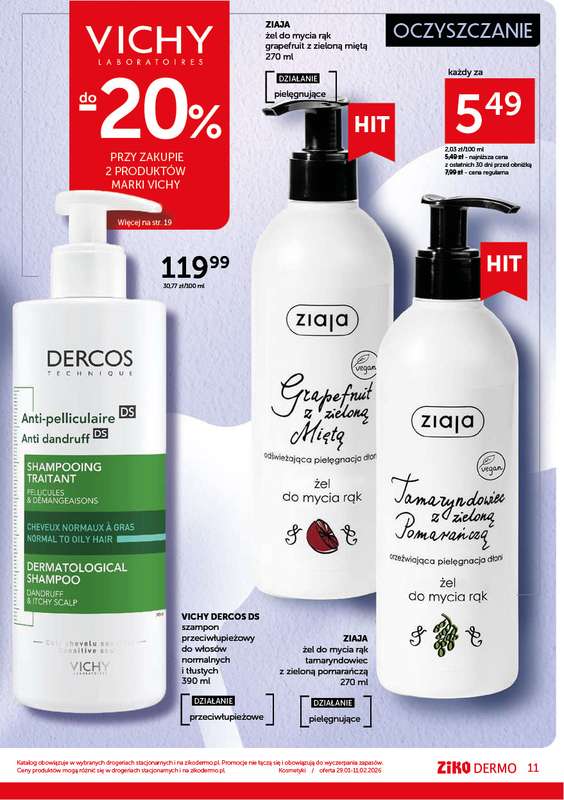 Ziko Dermo - gazetka promocyjna Odbudowa i regeneracja skóry od czwartku 29.01 do środy 11.02 - strona 11