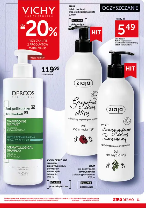 Ziko Dermo - gazetka promocyjna Odbudowa i regeneracja skóry od czwartku 29.01 do środy 11.02 - strona 11