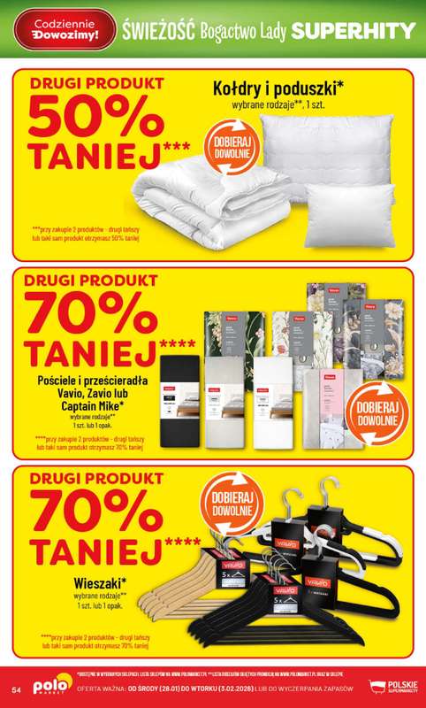 POLOmarket - gazetka promocyjna Gazetka od środy 28.01 do wtorku 03.02 - strona 54