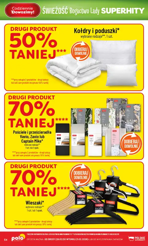 POLOmarket - gazetka promocyjna Gazetka od środy 28.01 do wtorku 03.02 - strona 54