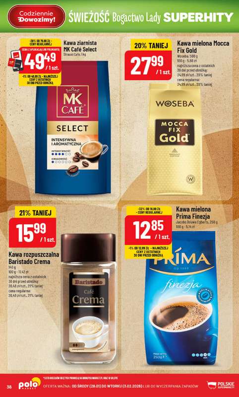 POLOmarket - gazetka promocyjna Gazetka od środy 28.01 do wtorku 03.02 - strona 38