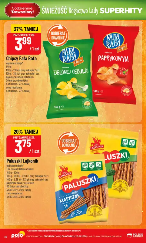 POLOmarket - gazetka promocyjna Gazetka od środy 28.01 do wtorku 03.02 - strona 46